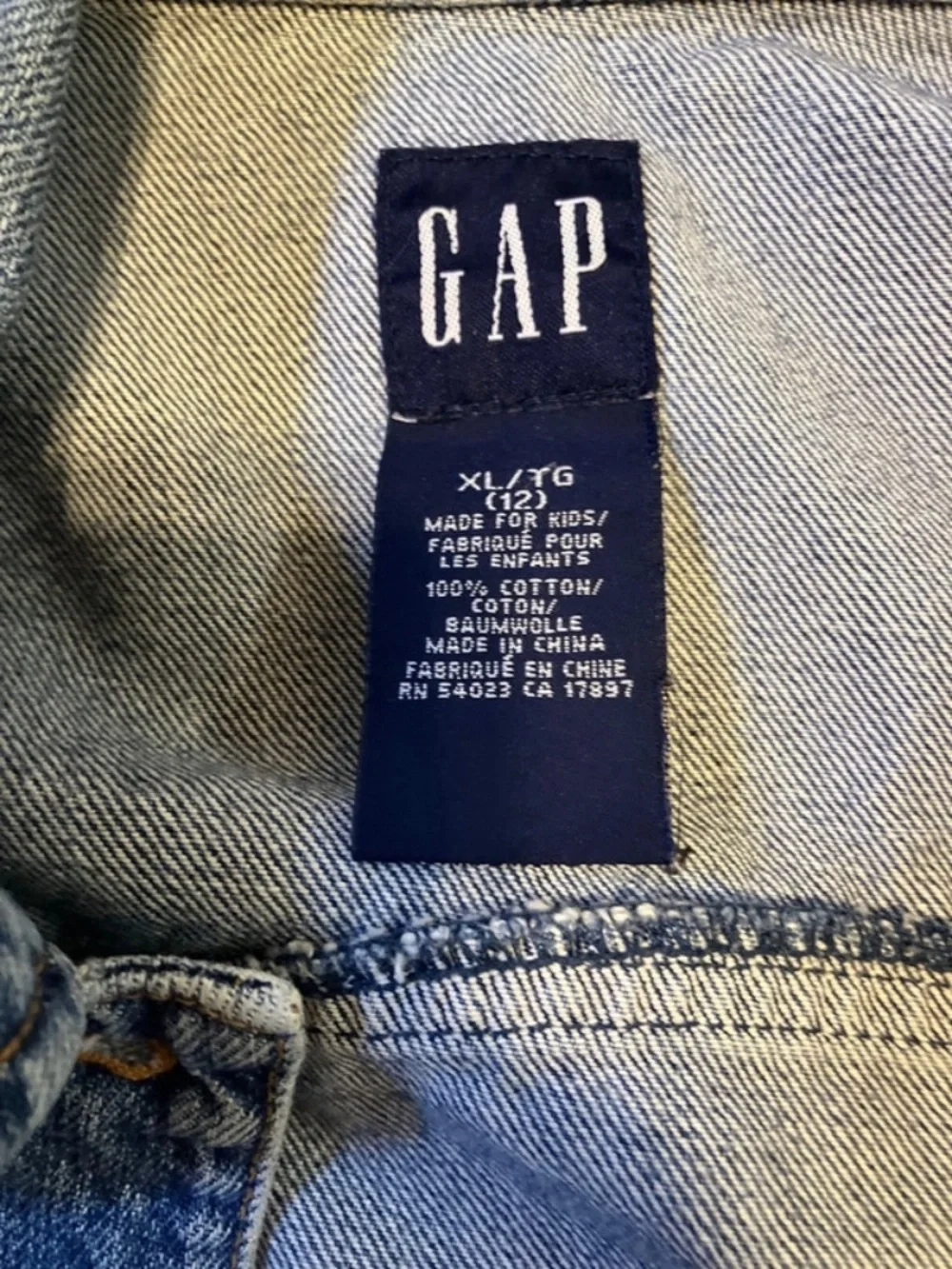 GAP Blue Denim Jean Jacket - Women's XL (12)